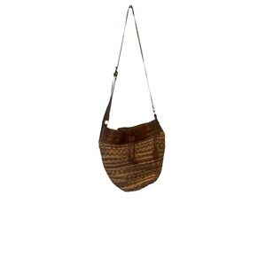 Lucky brand wicker shoulder Bag crossbody